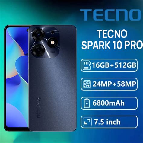 Tecno Spark 10 Pro ( 8GB RAM+128GB ROM .